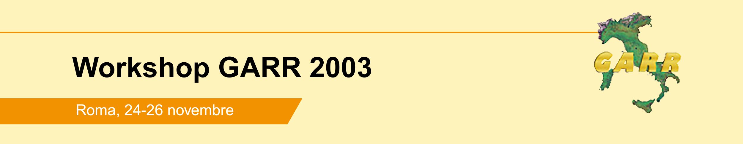 Workshop GARR 2003