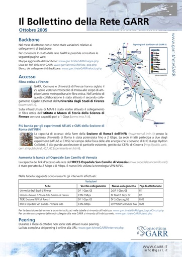 BollettinoRete 006 Ottbre 2009