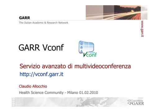 GARR Vconf - Allocchio