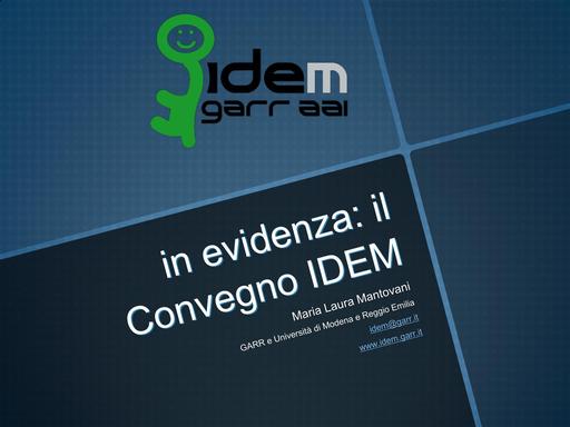 III Convegno IDEM - Presentazione - Mantovani M.L.