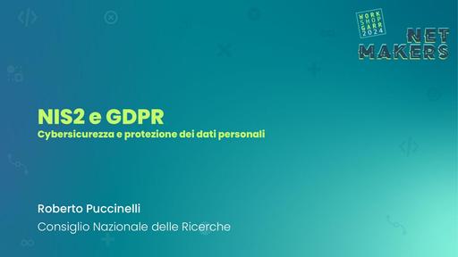 Workshop GARR 2024 - presentazione - Puccinelli