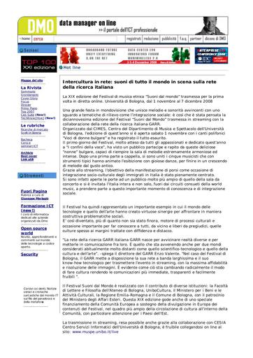 03 Novembre 2008 - DataManagerOnline