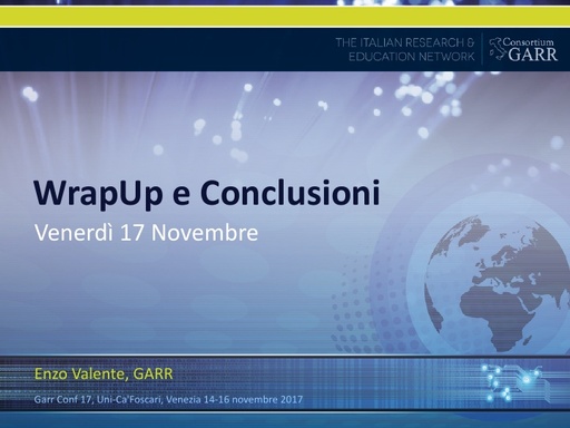 Conferenza GARR 2017 - Presentazione - Valente
