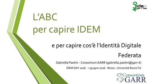 G.Paolini - L'ABC per capire IDEM