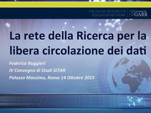 IV Convegno SITAR - Presentazione - F. Ruggieri