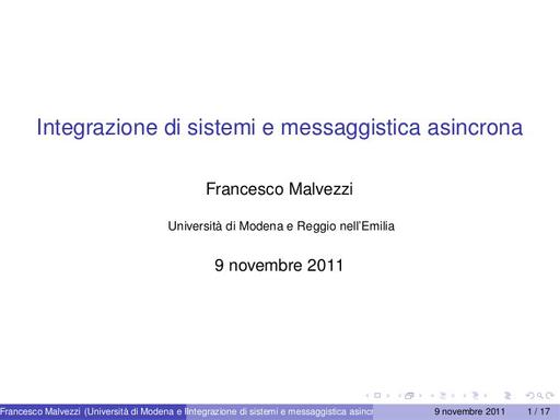 III Convegno IDEM - Presentazione - Malvezzi F.