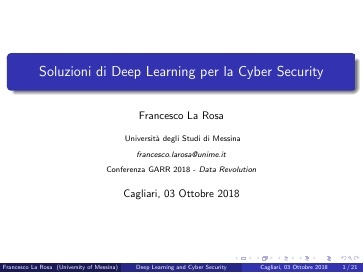 Conferenza GARR 2018 - Presentazione - La Rosa