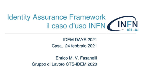 IDEM Day 2021 - Slide - Fasanelli