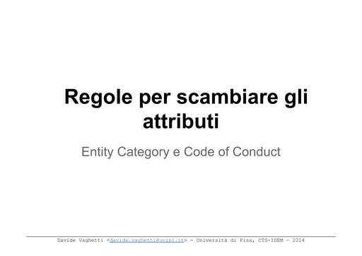 Regole per scambiare gli attributi -  Vaghetti