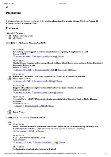 Programma