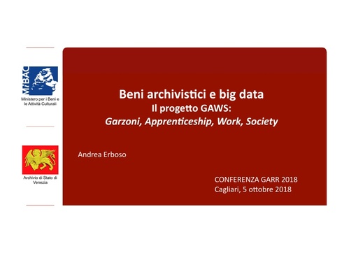 Conferenza GARR 2018 - Presentazione - Erboso