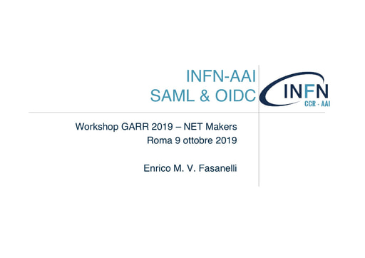 Workshop GARR 2019 - Presentazione - Fasanelli