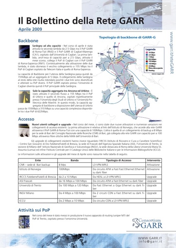 BollettinoRete 001 Aprile 2009