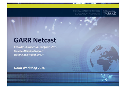 Ws16 - Presentazione - Gruppo di lavoro Netcast