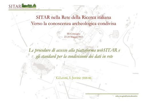 Sitar13 - Presentazione - Leoni - Jovine