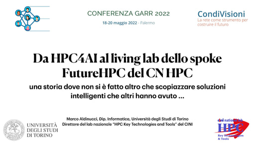 Conferenza GARR 2022 - Presentazione - Aldinucci