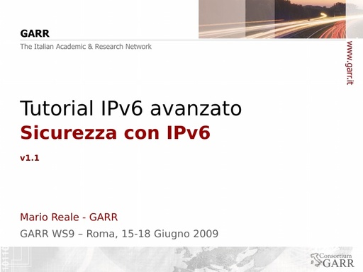 Ws09 - Presentazione - Reale - Tutorial 1 - ppt