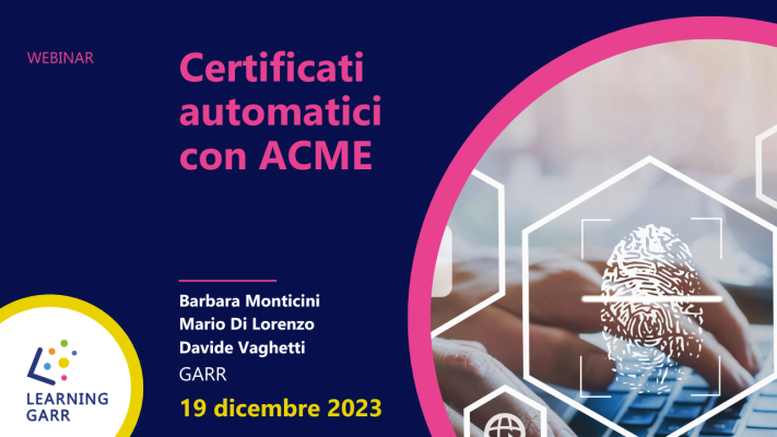 Certificati automatici con ACME