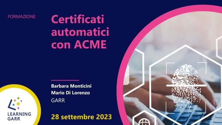 Webinar Certificati automatici con ACME