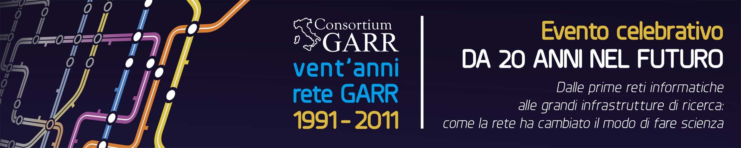 Evento Celebrativo per i vent'anni della rete GARR Da vent'anni nel futuro