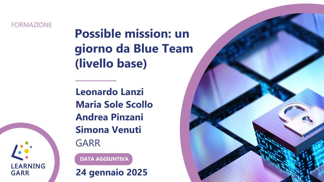 Possible mission: un giorno da Blue Team (livello base) - 24 gennaio 2025 - Firenze